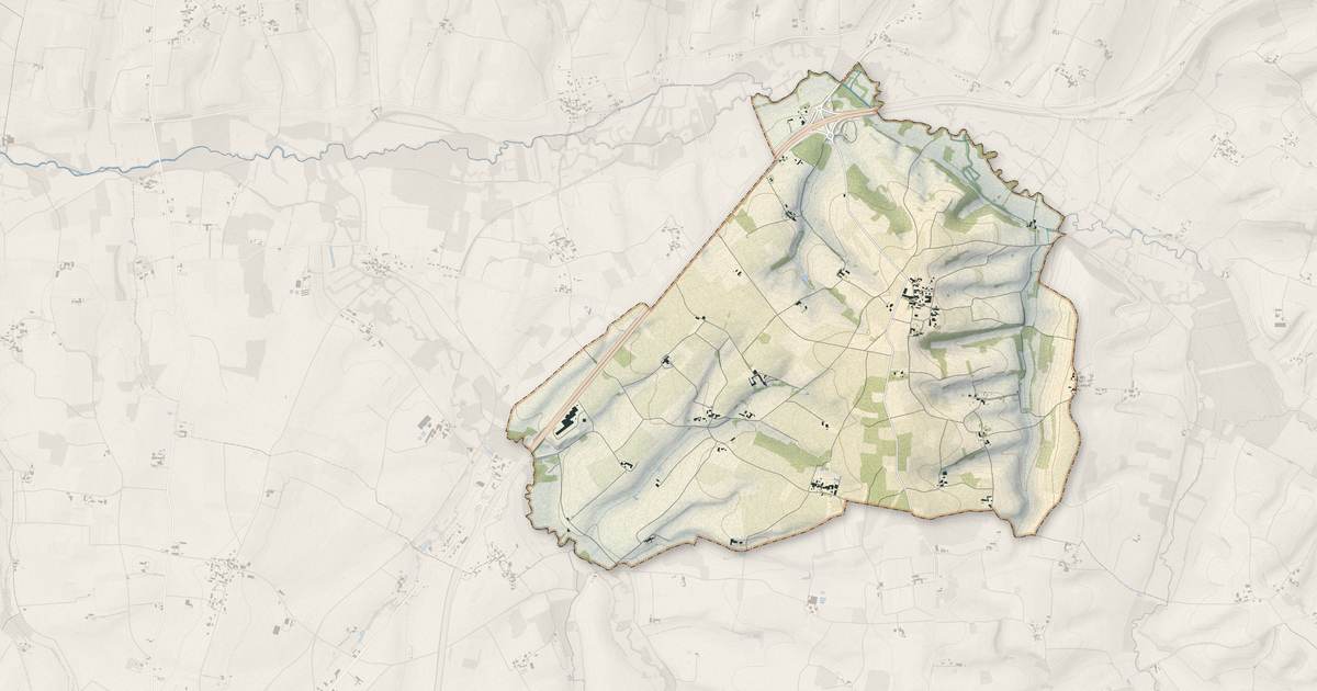 Portrait cartographique de Vignolles : relief, eau, forêts, bâti et voies, calculés à partir des données de l'IGN