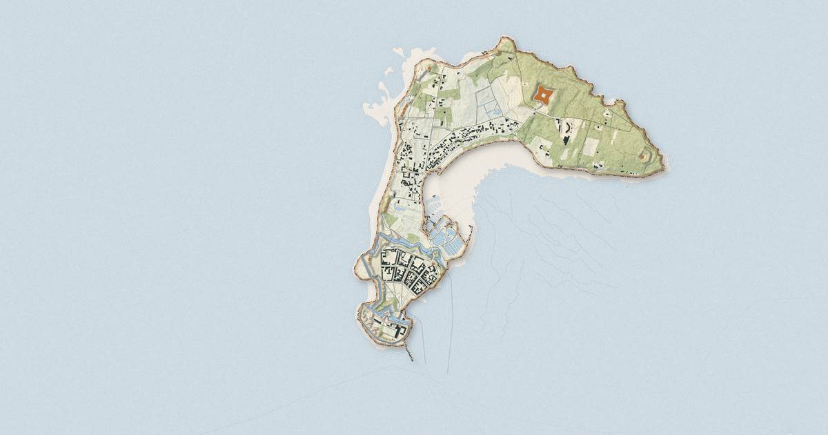 Portrait cartographique de Île-d'Aix : relief, eau, forêts, bâti et voies, calculés à partir des données de l'IGN