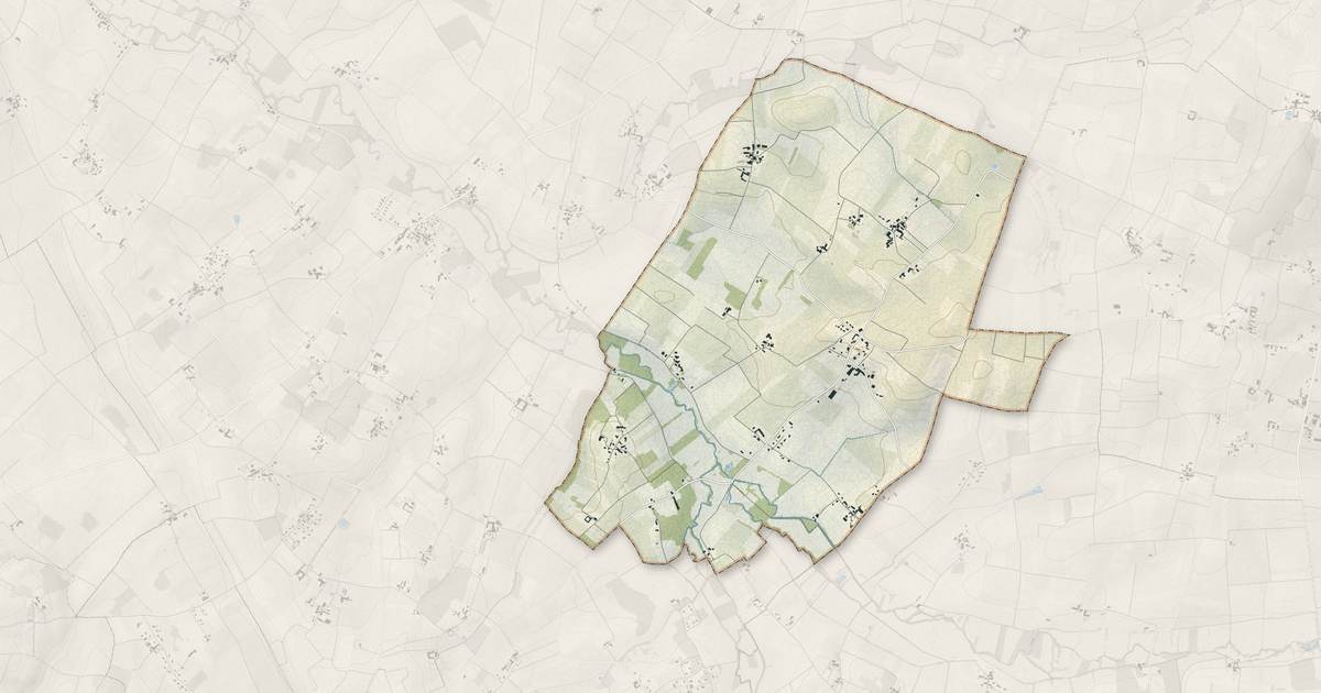 Portrait cartographique de Allas-Champagne : relief, eau, forêts, bâti et voies, calculés à partir des données de l'IGN