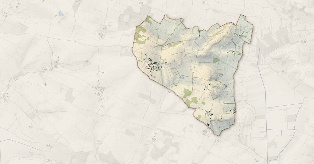 Portrait cartographique de Annezay : relief, eau, forêts, bâti et voies, calculés à partir des données de l'IGN