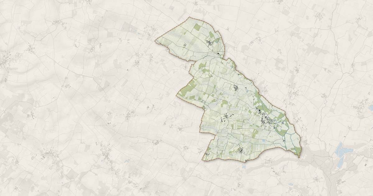 Portrait cartographique de Authon-Ébéon : relief, eau, forêts, bâti et voies, calculés à partir des données de l'IGN