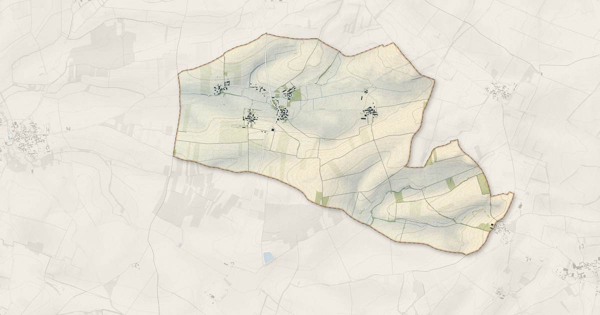 Portrait cartographique de Bazauges : relief, eau, forêts, bâti et voies, calculés à partir des données de l'IGN