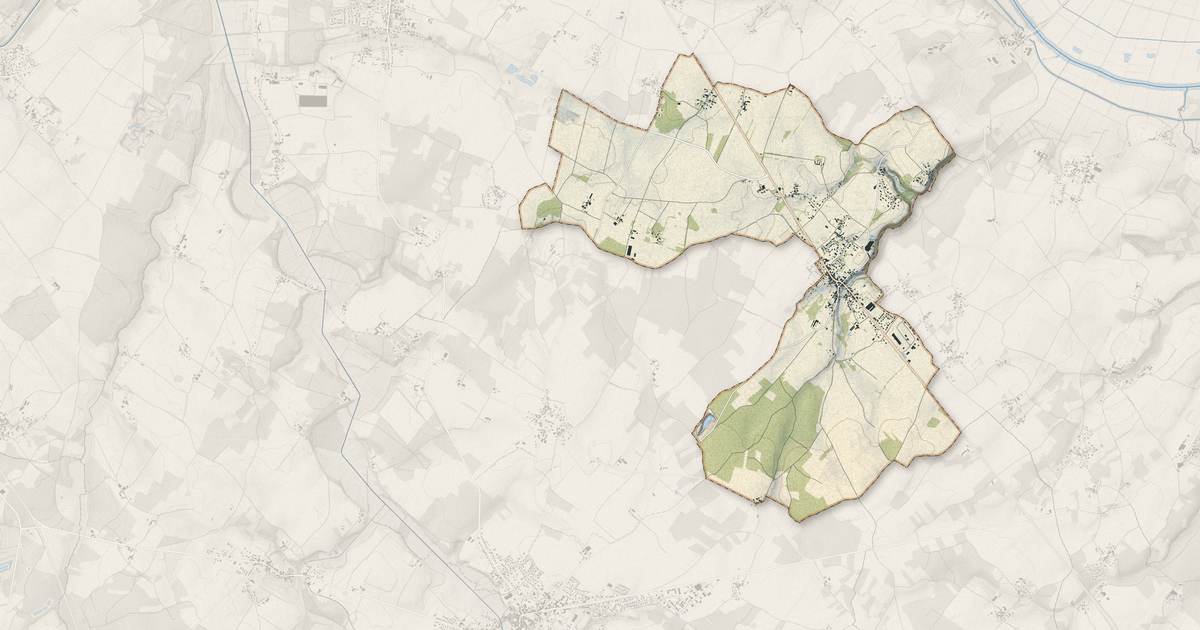 Portrait cartographique de Beurlay : relief, eau, forêts, bâti et voies, calculés à partir des données de l'IGN