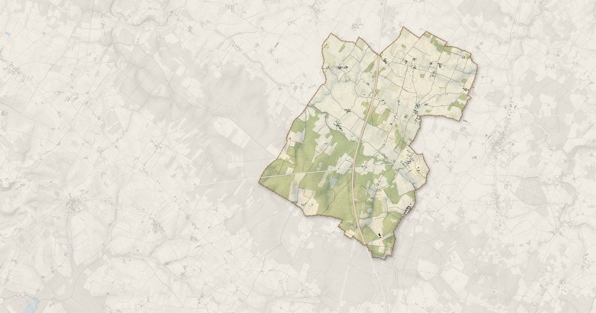 Portrait cartographique de Bois : relief, eau, forêts, bâti et voies, calculés à partir des données de l'IGN