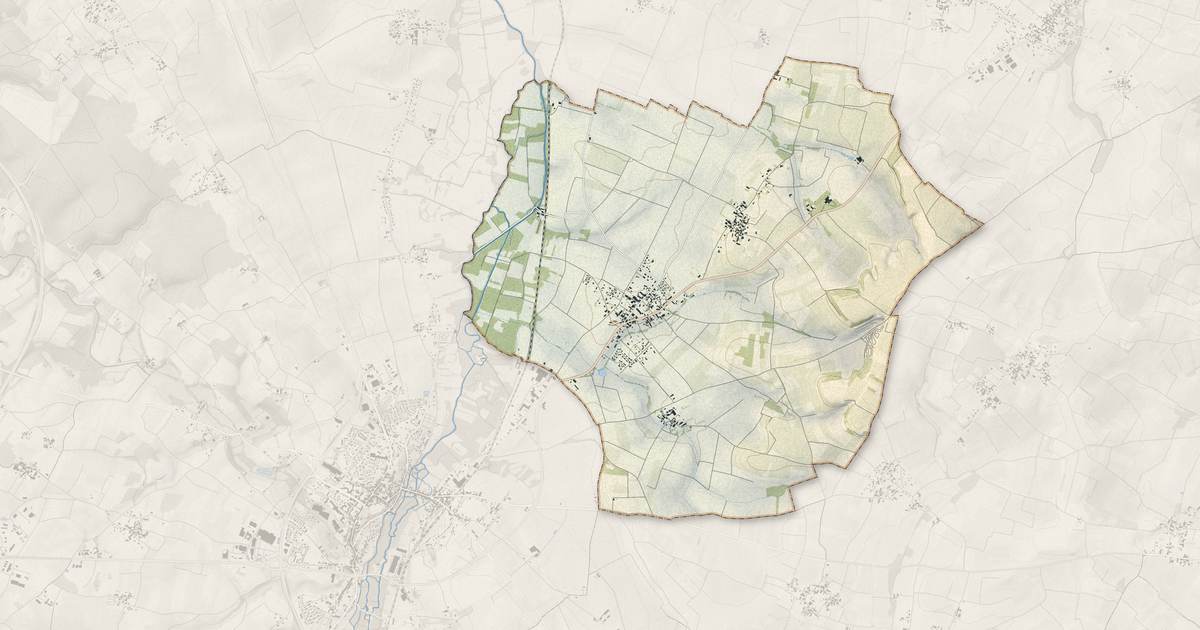 Portrait cartographique de Bougneau : relief, eau, forêts, bâti et voies, calculés à partir des données de l'IGN
