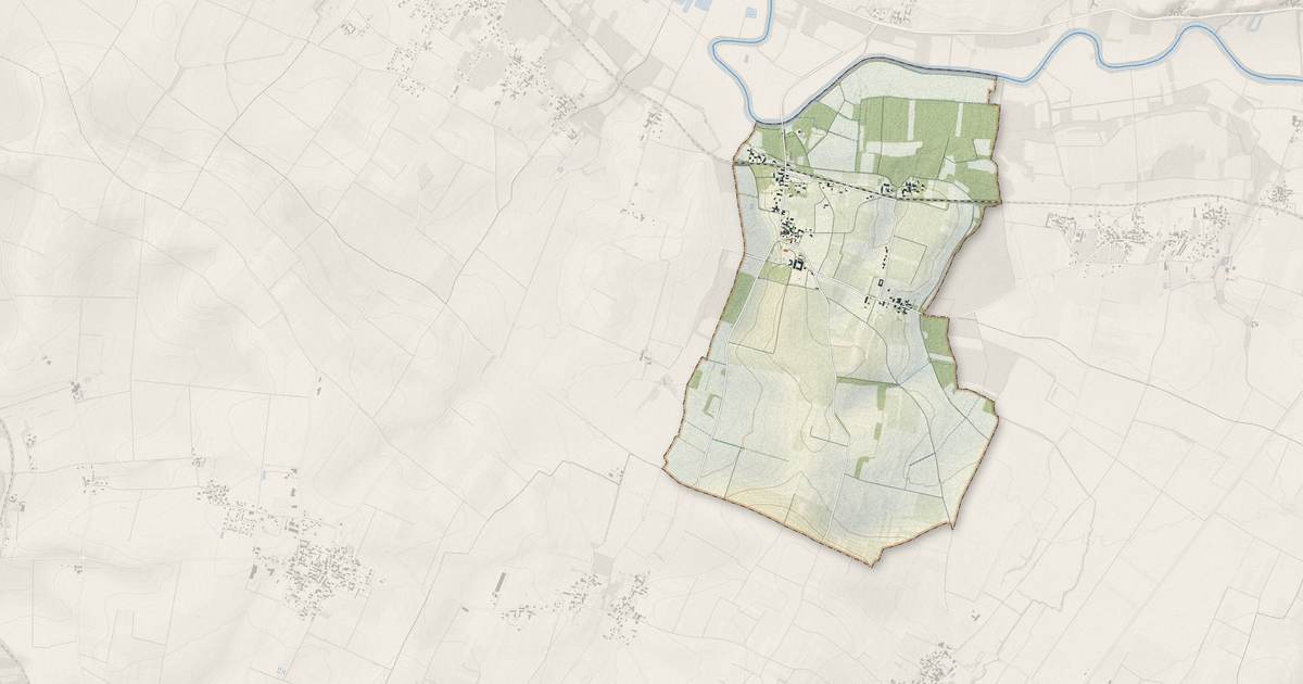 Portrait cartographique de Brives-sur-Charente : relief, eau, forêts, bâti et voies, calculés à partir des données de l'IGN
