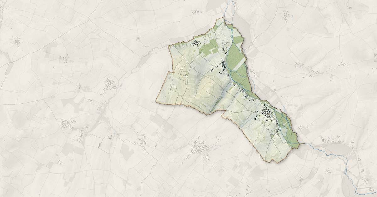 Portrait cartographique de Celles : relief, eau, forêts, bâti et voies, calculés à partir des données de l'IGN