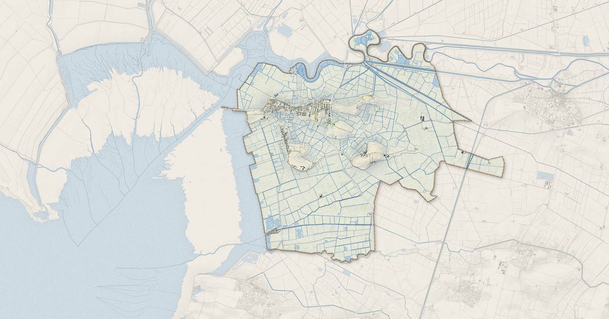 Portrait cartographique de Charron : relief, eau, forêts, bâti et voies, calculés à partir des données de l'IGN