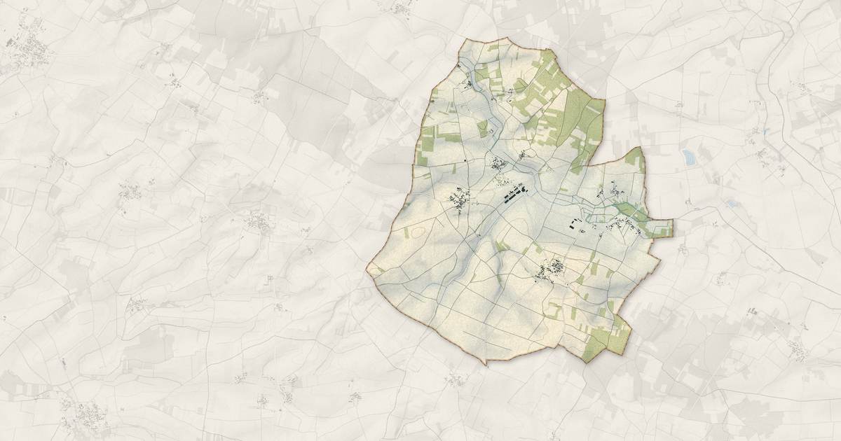 Portrait cartographique de Chives : relief, eau, forêts, bâti et voies, calculés à partir des données de l'IGN