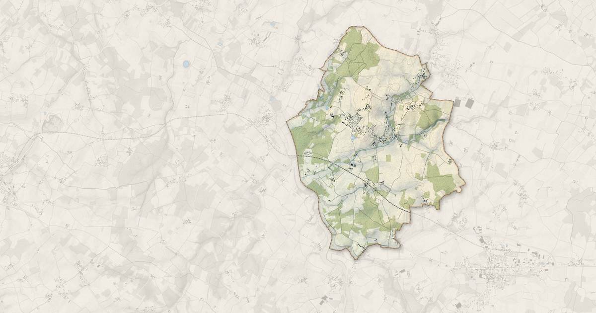 Portrait cartographique de Cravans : relief, eau, forêts, bâti et voies, calculés à partir des données de l'IGN