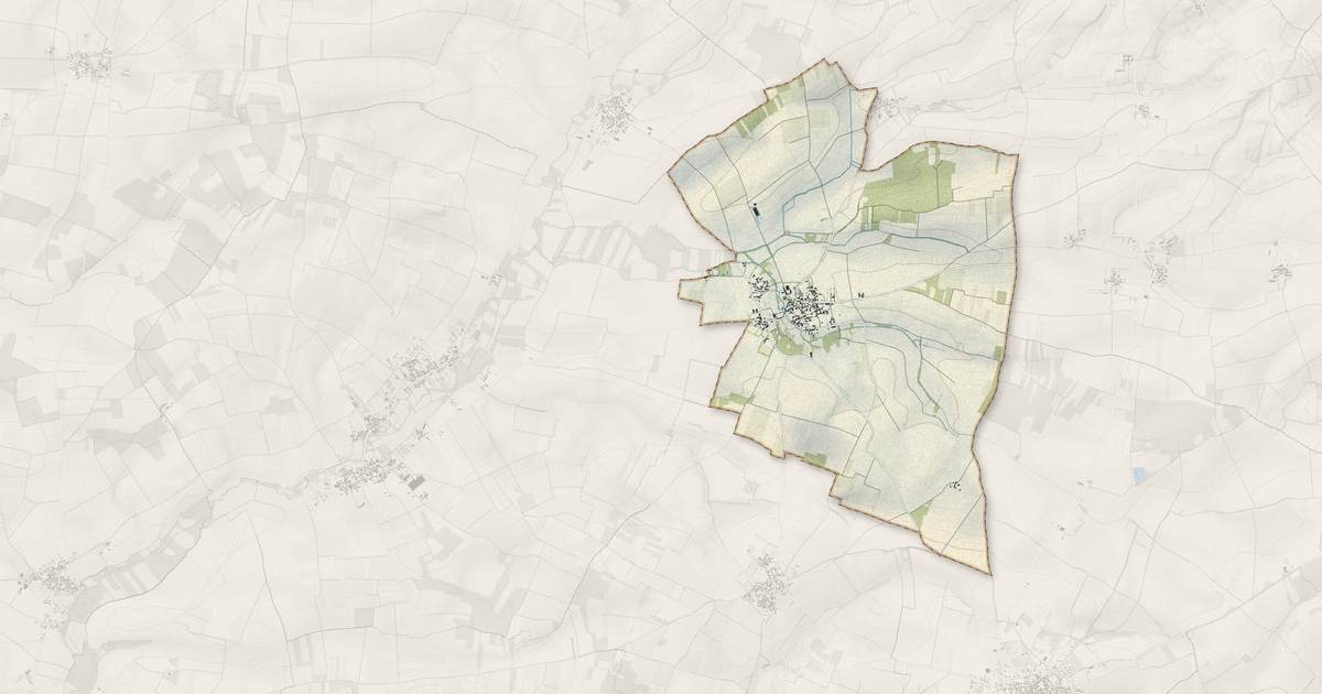 Portrait cartographique de Cressé : relief, eau, forêts, bâti et voies, calculés à partir des données de l'IGN