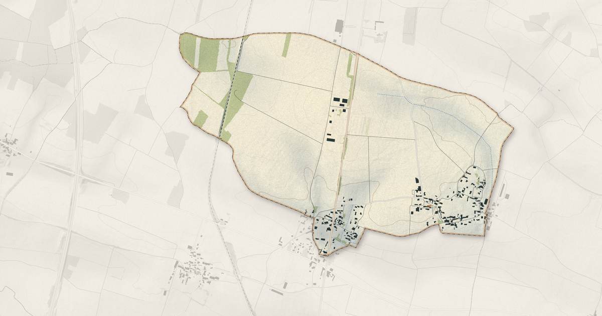 Portrait cartographique de La Croix-Comtesse : relief, eau, forêts, bâti et voies, calculés à partir des données de l'IGN
