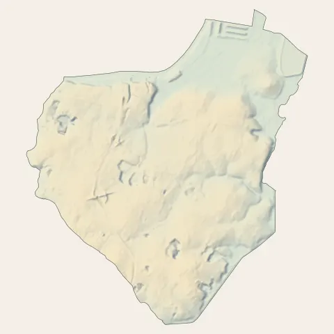 Échillais : relief
