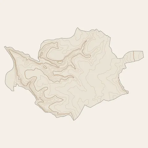 Fontcouverte : courbes de niveau