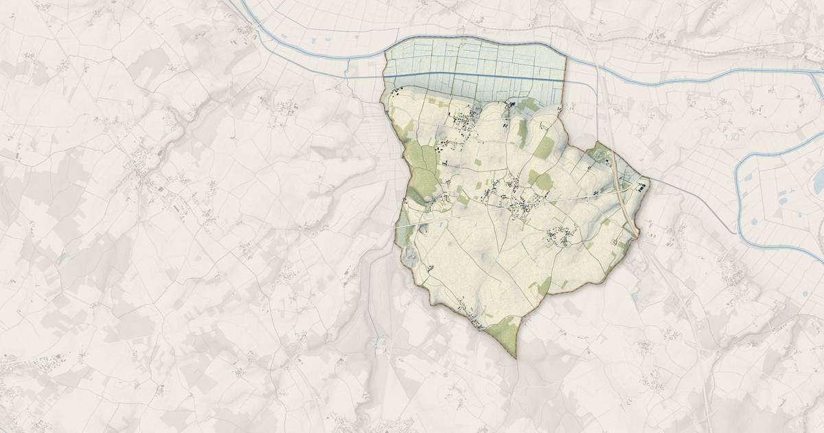Portrait cartographique de Geay : relief, eau, forêts, bâti et voies, calculés à partir des données de l'IGN