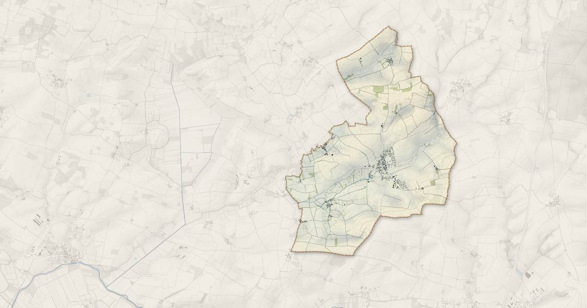 Portrait cartographique de Landes : relief, eau, forêts, bâti et voies, calculés à partir des données de l'IGN