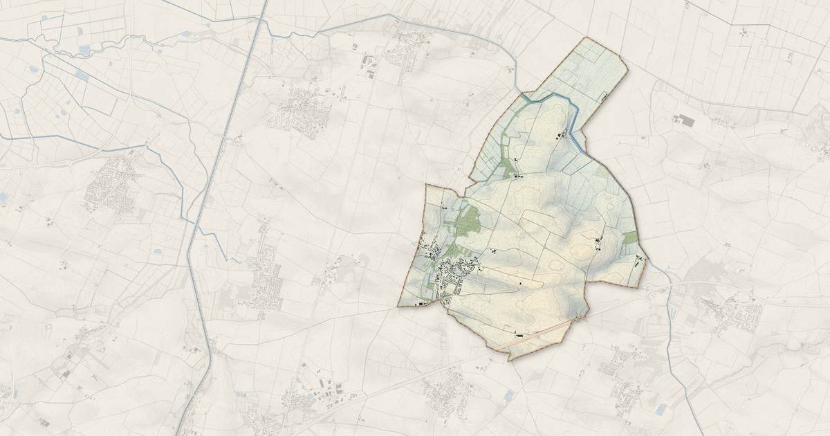Portrait cartographique de Longèves : relief, eau, forêts, bâti et voies, calculés à partir des données de l'IGN