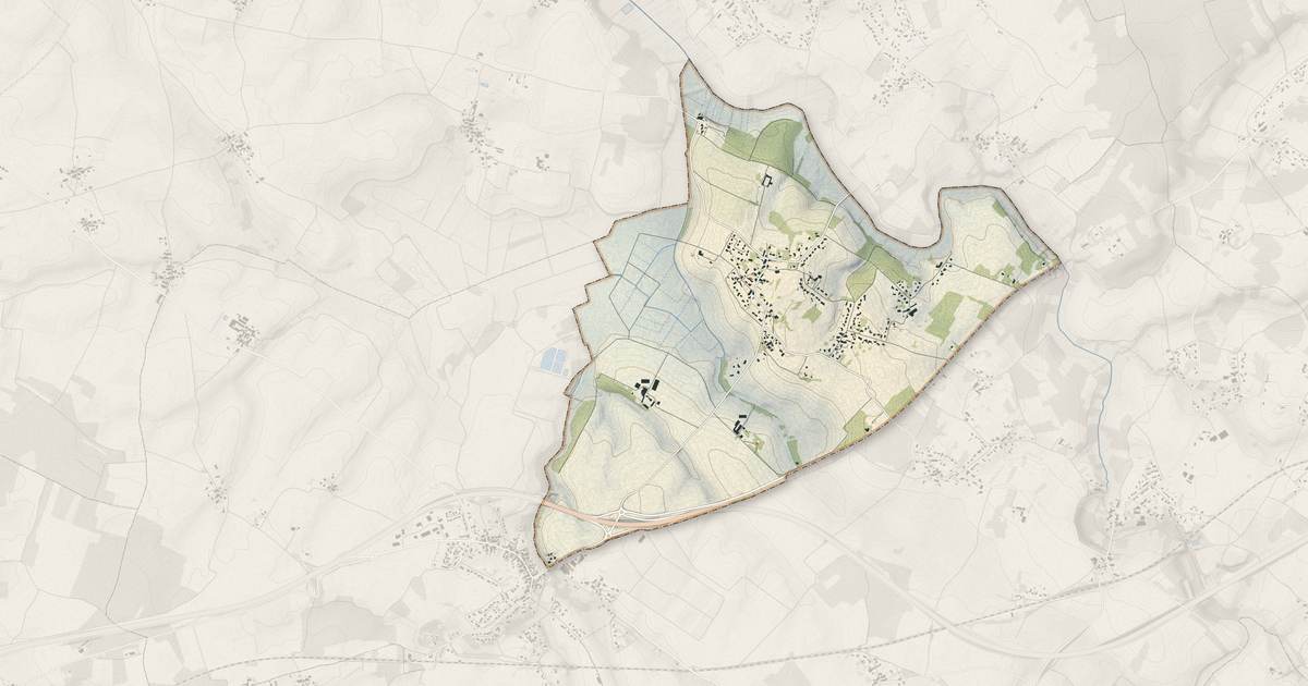 Portrait cartographique de Luchat : relief, eau, forêts, bâti et voies, calculés à partir des données de l'IGN