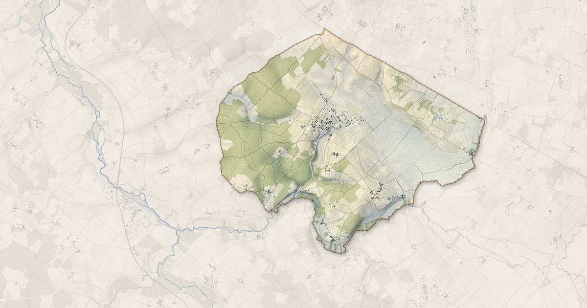Portrait cartographique de Marignac : relief, eau, forêts, bâti et voies, calculés à partir des données de l'IGN