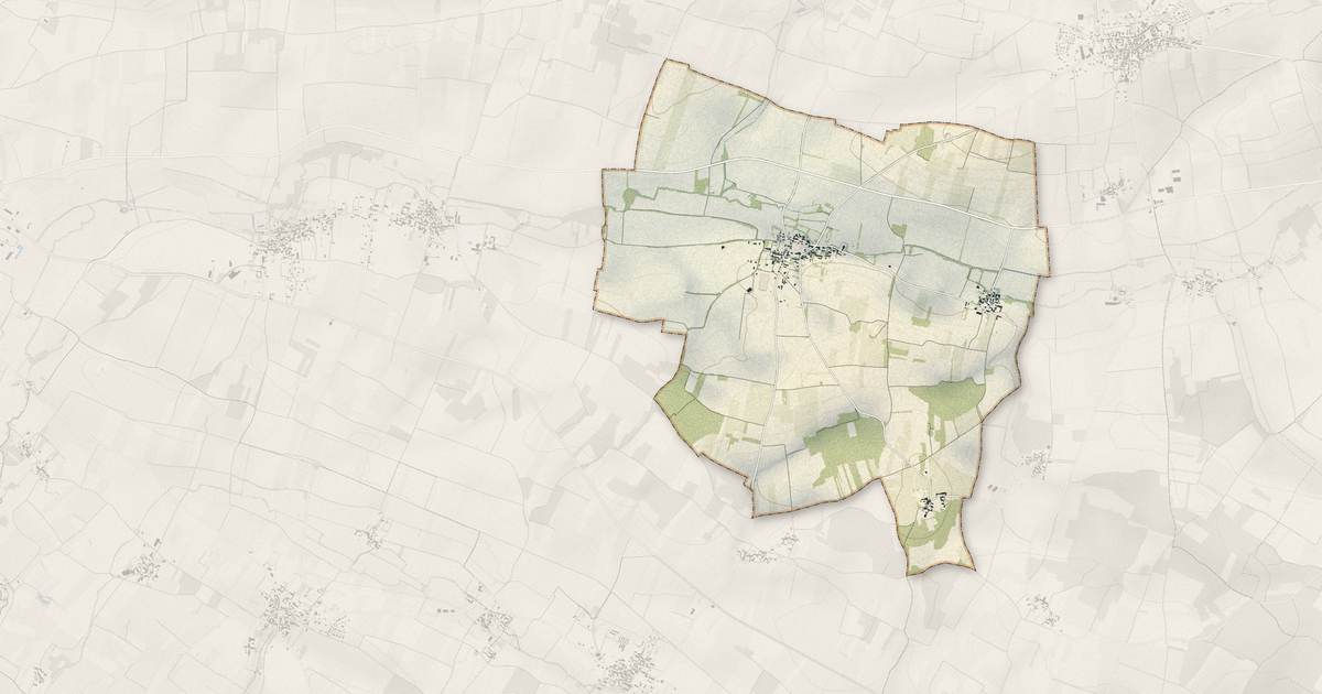 Portrait cartographique de Massac : relief, eau, forêts, bâti et voies, calculés à partir des données de l'IGN