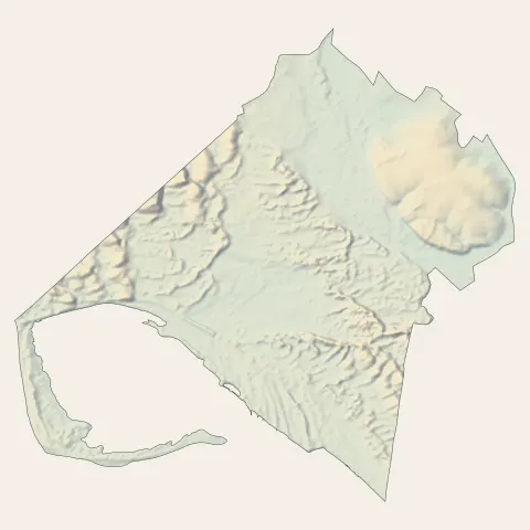 Les Mathes : relief