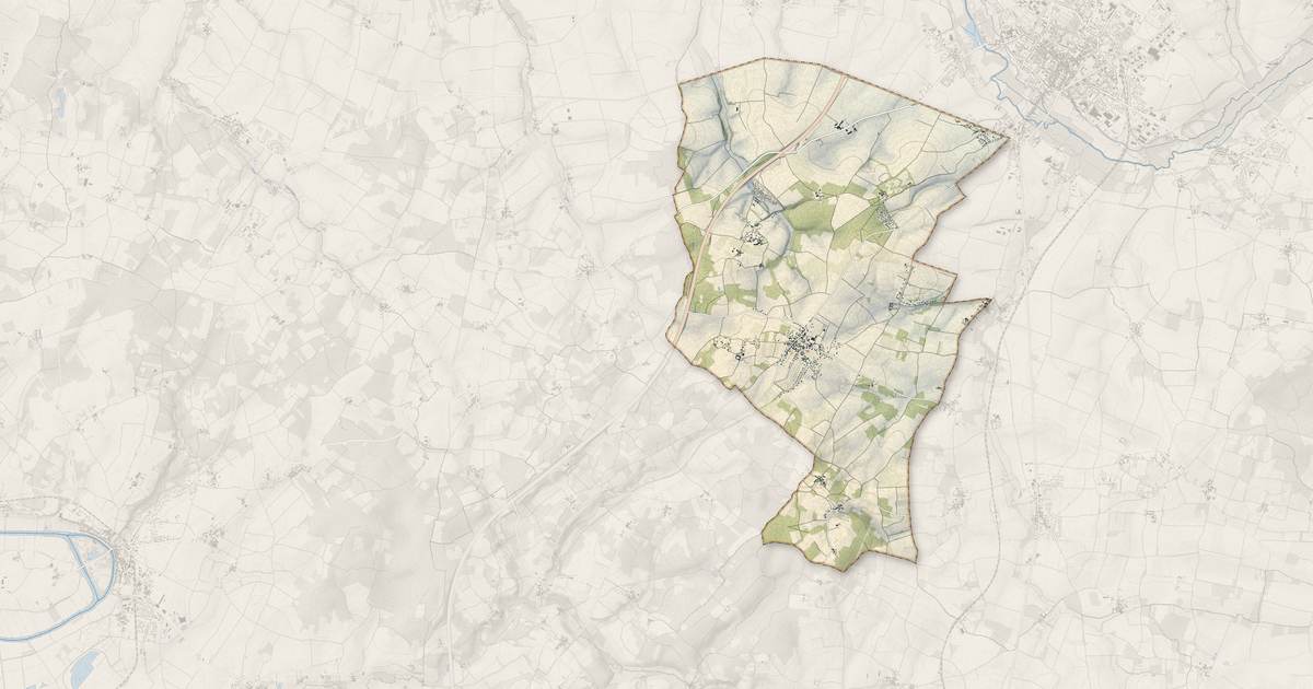 Portrait cartographique de Mazeray : relief, eau, forêts, bâti et voies, calculés à partir des données de l'IGN