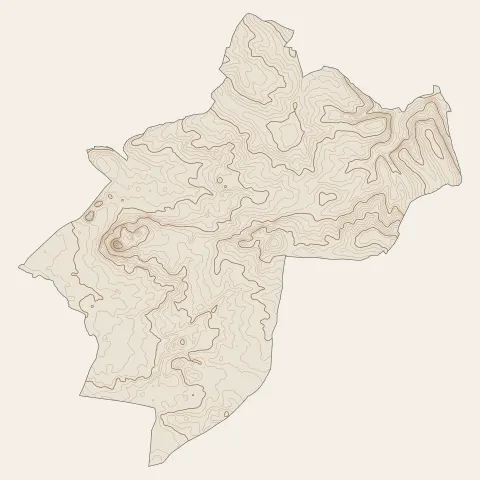 Montendre : courbes de niveau