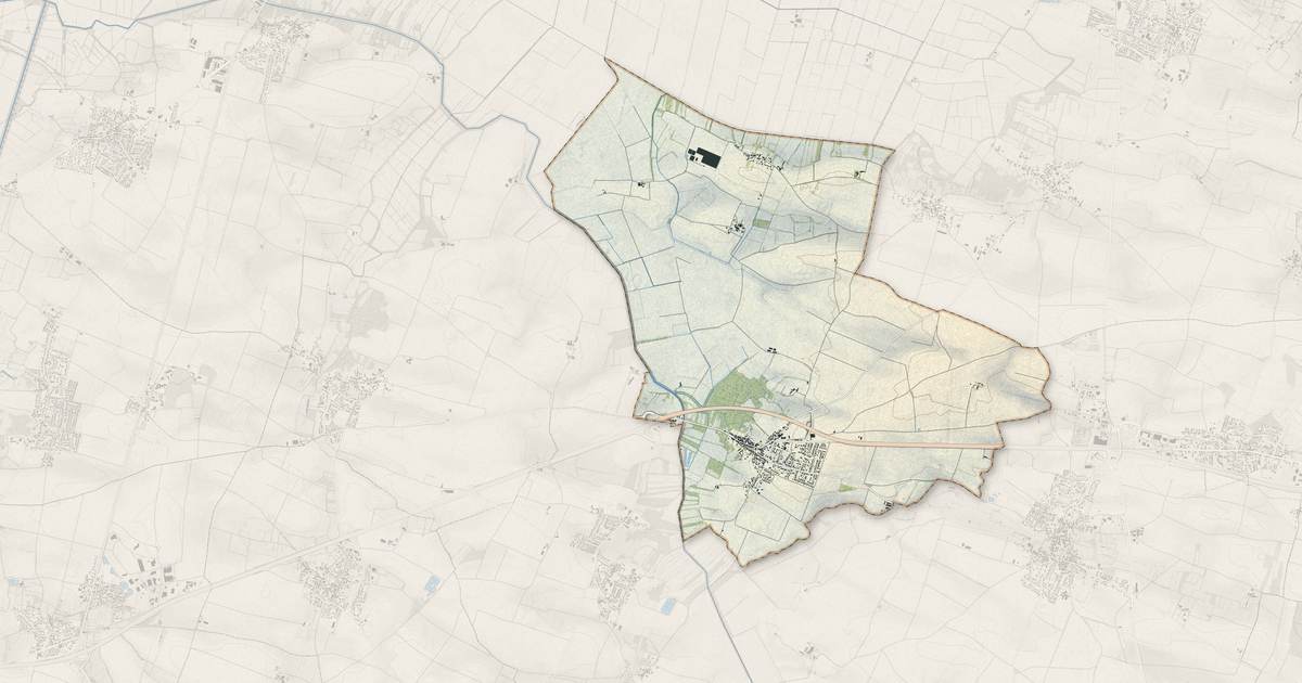 Portrait cartographique de Nuaillé-d'Aunis : relief, eau, forêts, bâti et voies, calculés à partir des données de l'IGN