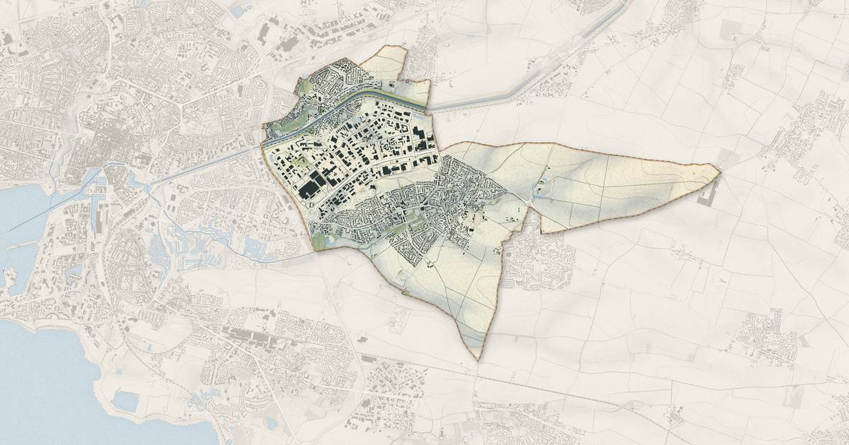 Portrait cartographique de Périgny : relief, eau, forêts, bâti et voies, calculés à partir des données de l'IGN