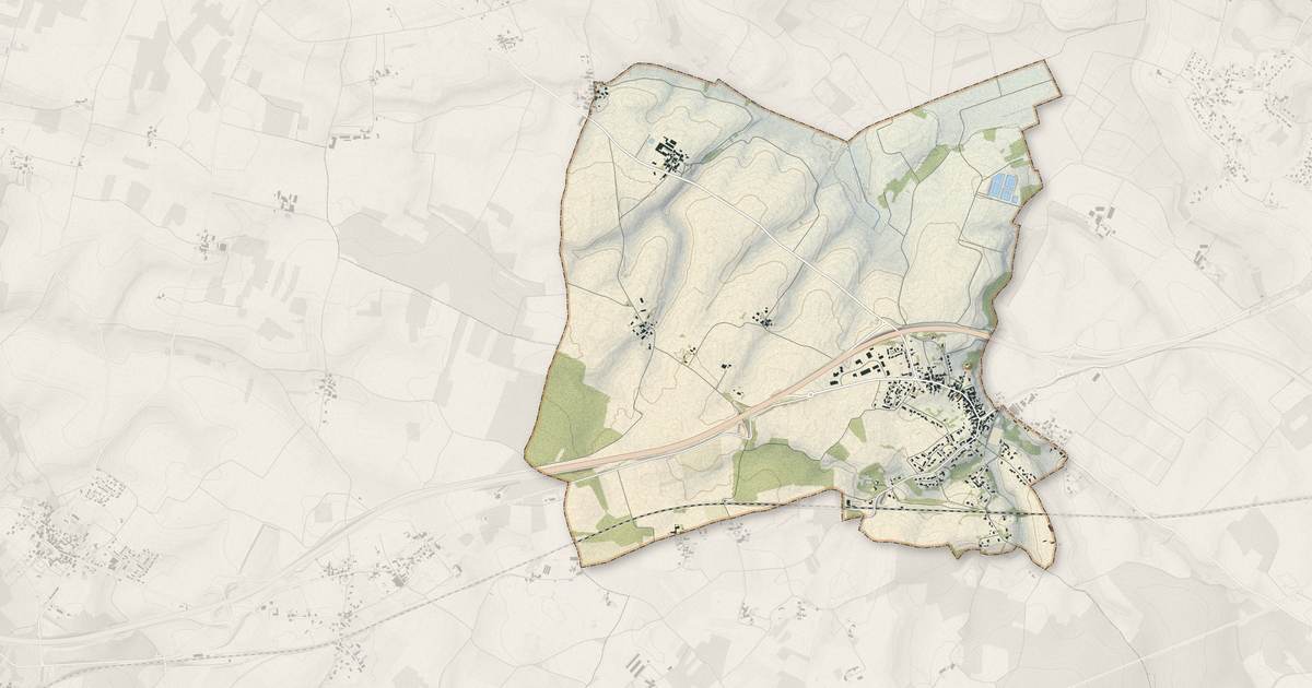 Portrait cartographique de Pisany : relief, eau, forêts, bâti et voies, calculés à partir des données de l'IGN