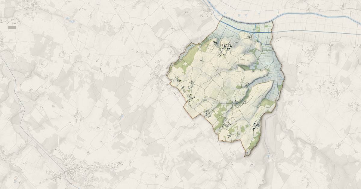 Portrait cartographique de Romegoux : relief, eau, forêts, bâti et voies, calculés à partir des données de l'IGN