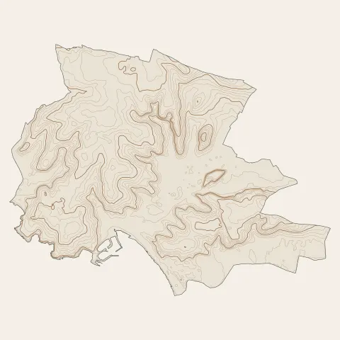 Royan : courbes de niveau