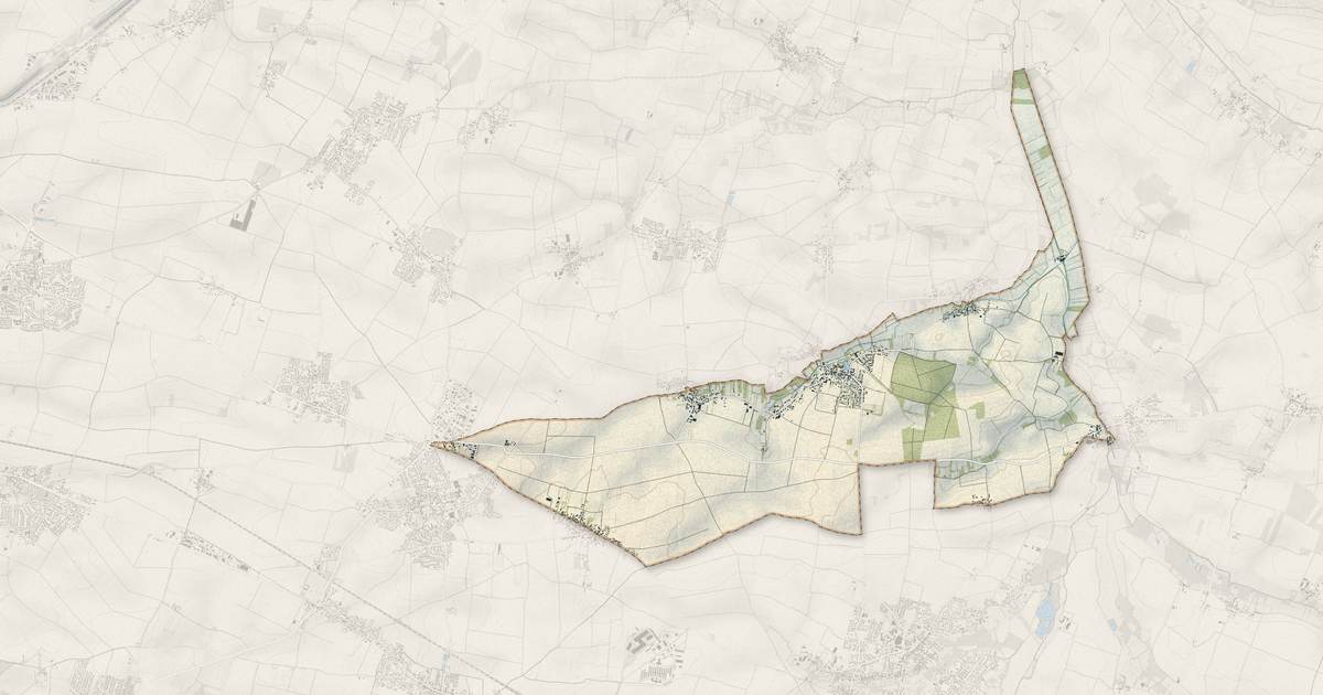 Portrait cartographique de Saint-Christophe : relief, eau, forêts, bâti et voies, calculés à partir des données de l'IGN