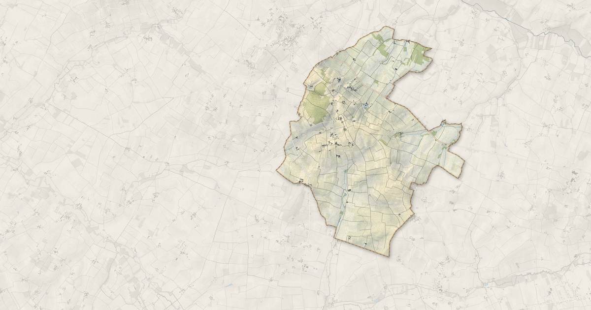 Portrait cartographique de Saint-Eugène : relief, eau, forêts, bâti et voies, calculés à partir des données de l'IGN