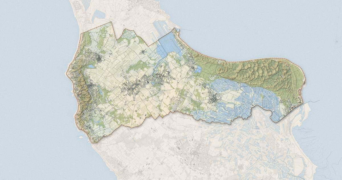 Portrait cartographique de Saint-Georges-d'Oléron : relief, eau, forêts, bâti et voies, calculés à partir des données de l'IGN