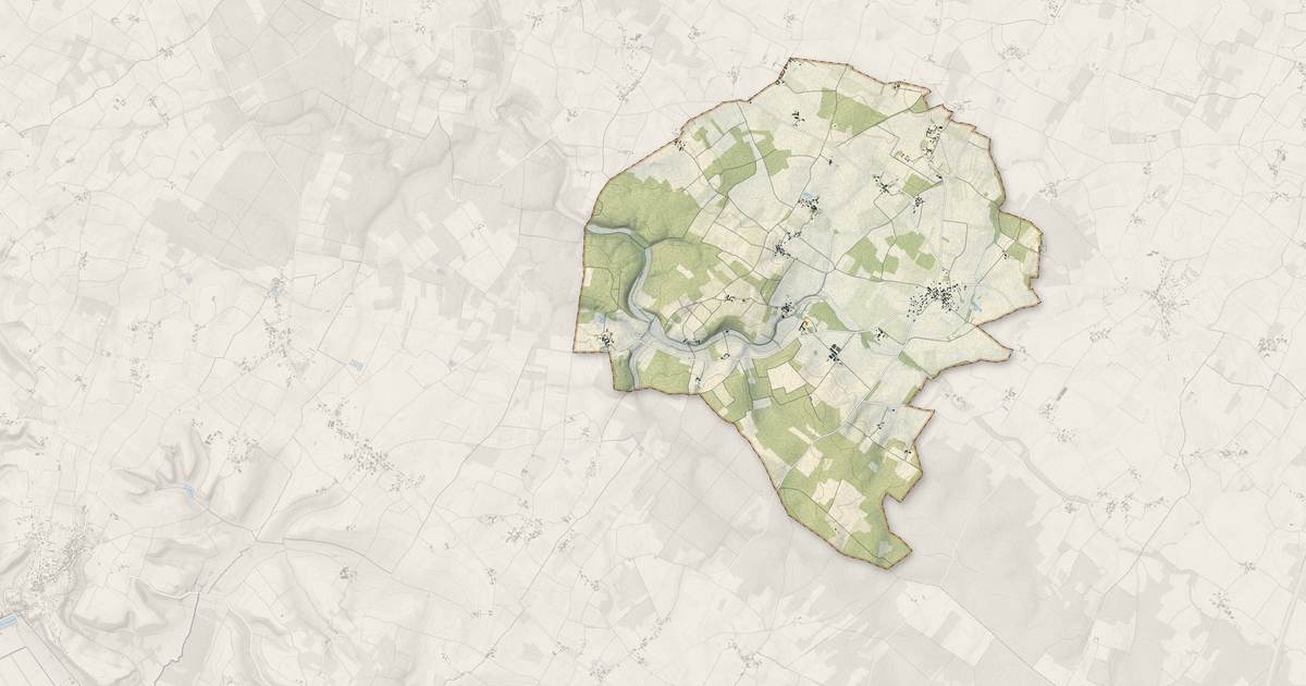 Portrait cartographique de Saint-Germain-du-Seudre : relief, eau, forêts, bâti et voies, calculés à partir des données de l'IGN
