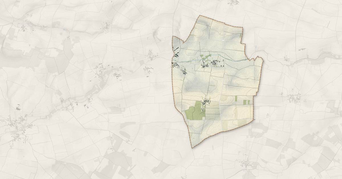 Portrait cartographique de Saint-Martin-de-Juillers : relief, eau, forêts, bâti et voies, calculés à partir des données de l'IGN