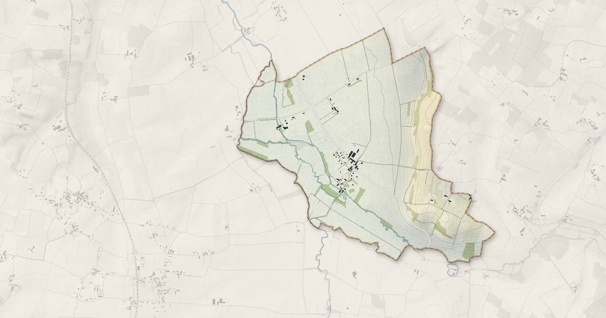 Portrait cartographique de Saint-Médard : relief, eau, forêts, bâti et voies, calculés à partir des données de l'IGN