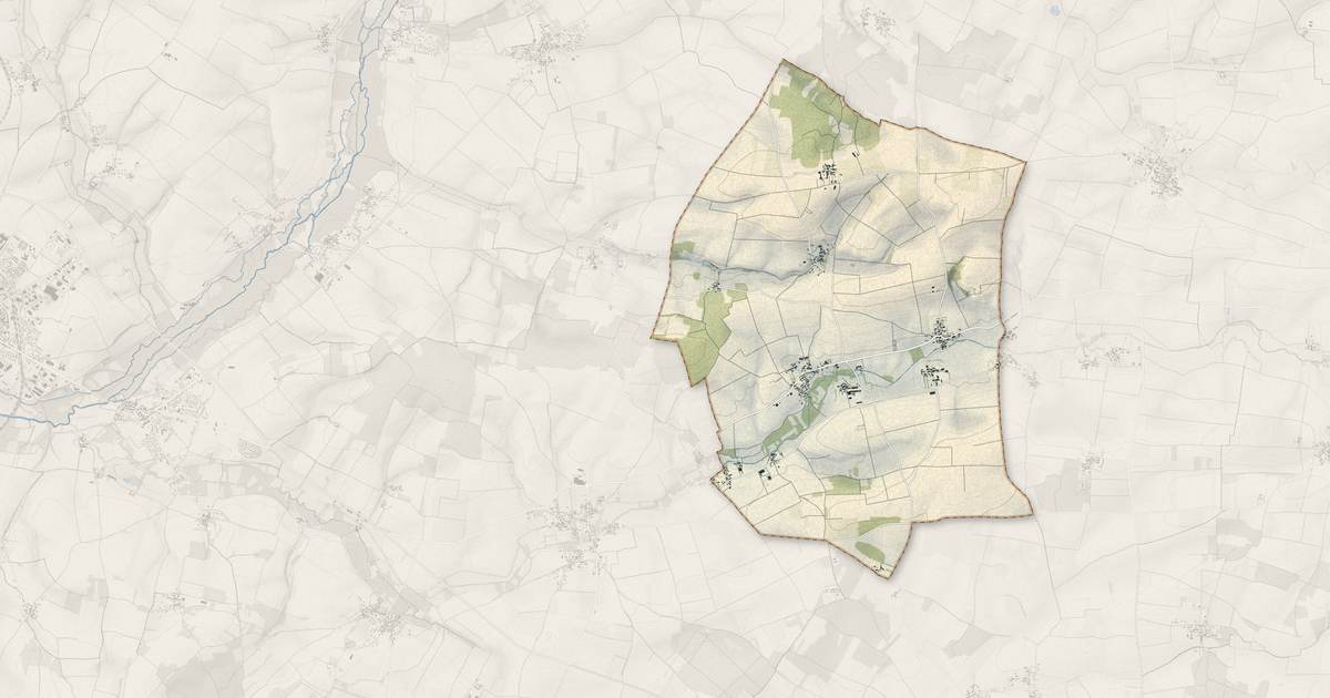 Portrait cartographique de Saint-Pierre-de-Juillers : relief, eau, forêts, bâti et voies, calculés à partir des données de l'IGN
