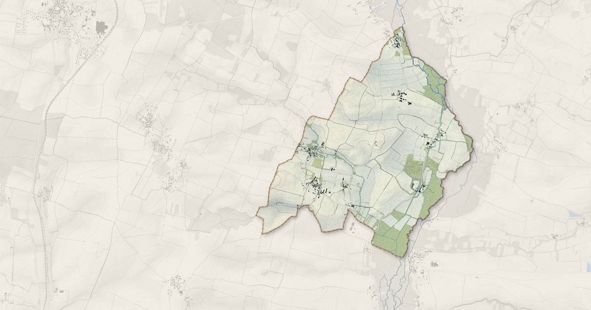 Portrait cartographique de Saint-Pierre-de-l'Isle : relief, eau, forêts, bâti et voies, calculés à partir des données de l'IGN