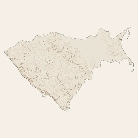 Saint-Pierre-d'Oléron : courbes de niveau