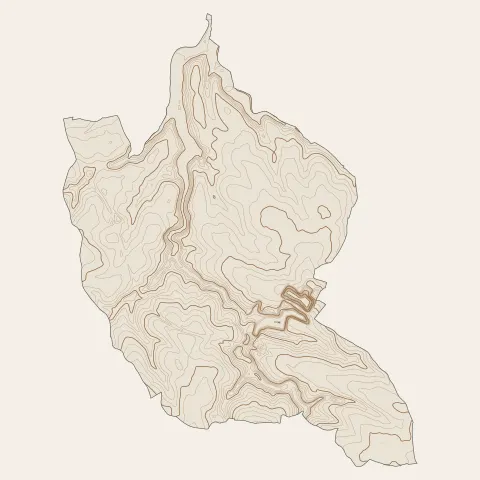 Saint-Porchaire : courbes de niveau