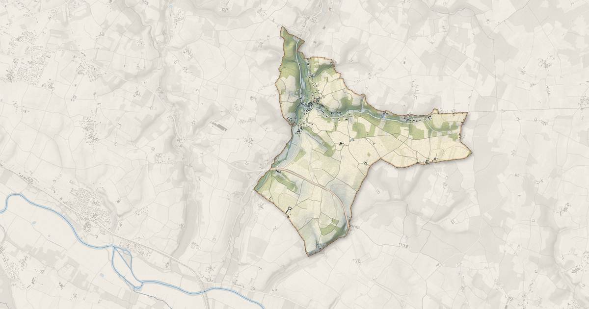 Portrait cartographique de Saint-Sauvant : relief, eau, forêts, bâti et voies, calculés à partir des données de l'IGN