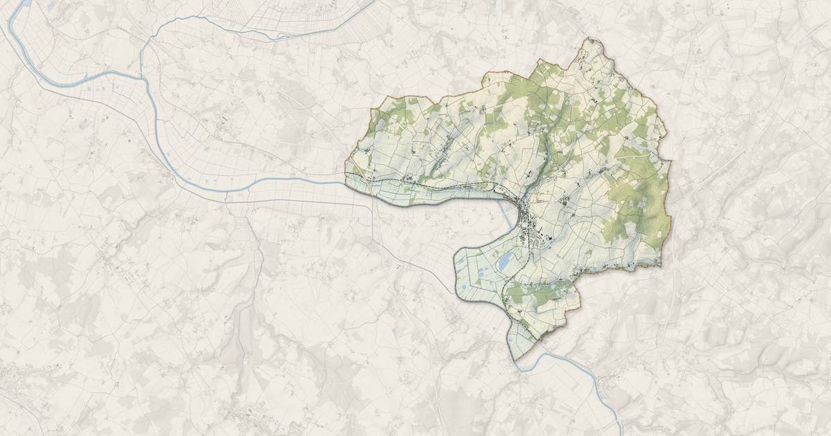 Portrait cartographique de Saint-Savinien : relief, eau, forêts, bâti et voies, calculés à partir des données de l'IGN