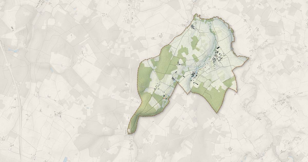Portrait cartographique de Saint-Sigismond-de-Clermont : relief, eau, forêts, bâti et voies, calculés à partir des données de l'IGN