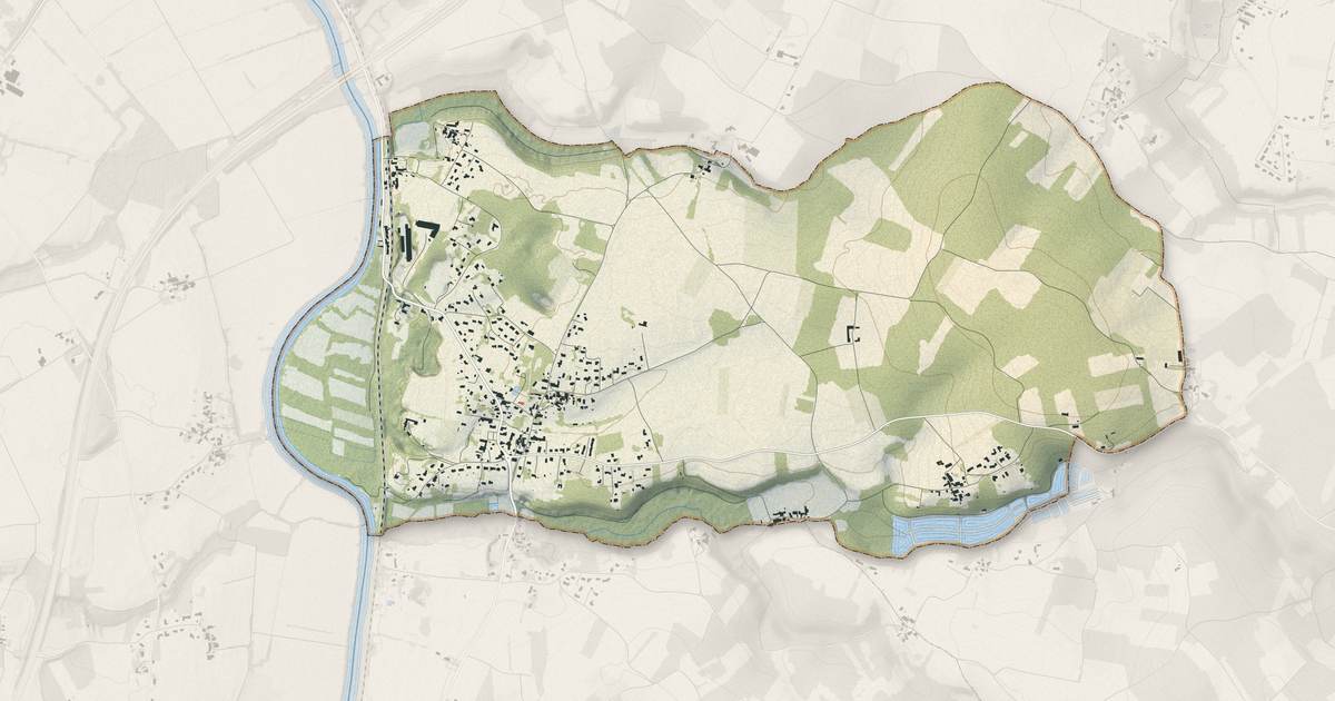 Portrait cartographique de Saint-Vaize : relief, eau, forêts, bâti et voies, calculés à partir des données de l'IGN