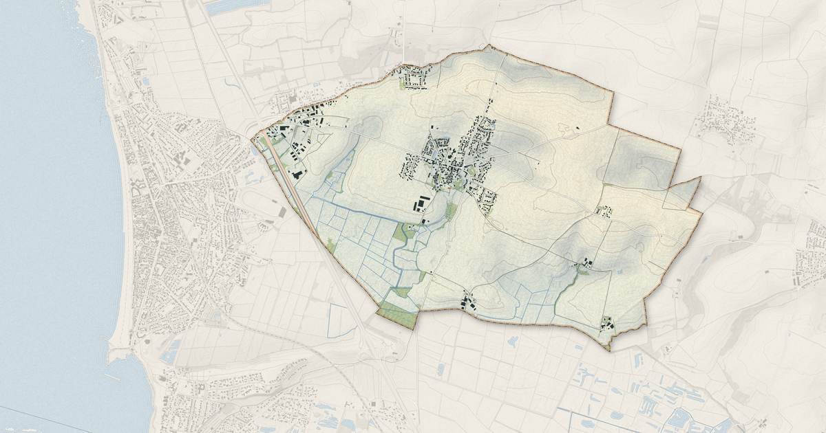 Portrait cartographique de Saint-Vivien : relief, eau, forêts, bâti et voies, calculés à partir des données de l'IGN