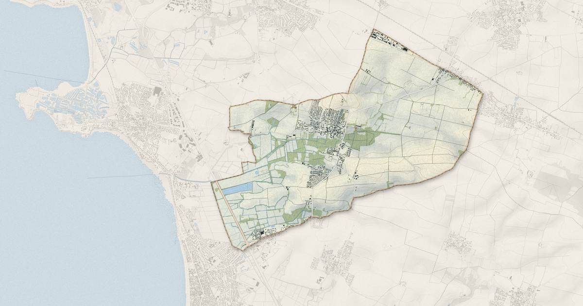 Portrait cartographique de Salles-sur-Mer : relief, eau, forêts, bâti et voies, calculés à partir des données de l'IGN