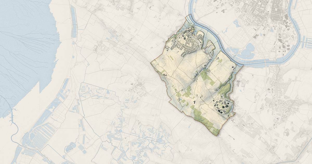 Portrait cartographique de Soubise : relief, eau, forêts, bâti et voies, calculés à partir des données de l'IGN