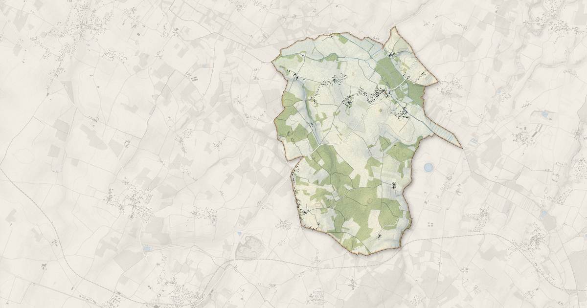 Portrait cartographique de Thaims : relief, eau, forêts, bâti et voies, calculés à partir des données de l'IGN